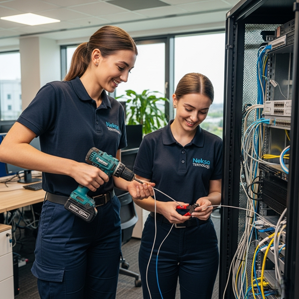 Network Kabinet Kurulumu Patch Panel Kurulumu 1 Network Kabinet Kurulumu